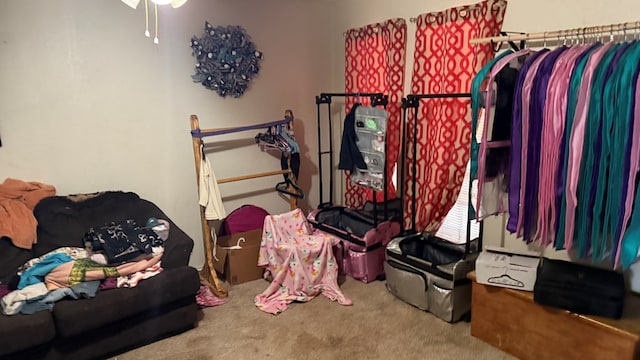 2819 Lindenwood Dr, San Angelo, TX 76904 - spacious closet featuring carpet flooring and a ceiling fan