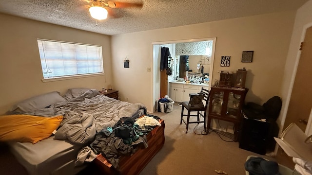 2819 Lindenwood Dr, San Angelo, TX 76904 - carpeted bedroom with ceiling fan and a textured ceiling