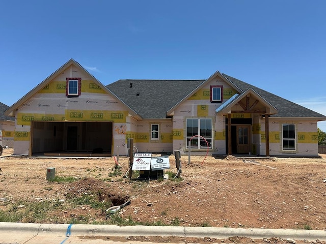 3622 Silver Spur Dr, San Angelo, TX 76904 - property in mid-construction featuring roof with shingles