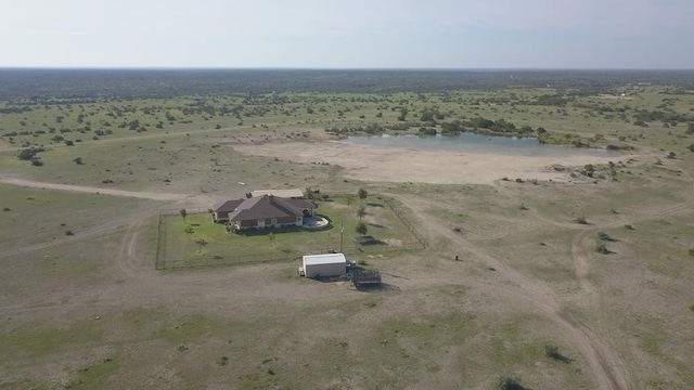 aerial view with a rural view