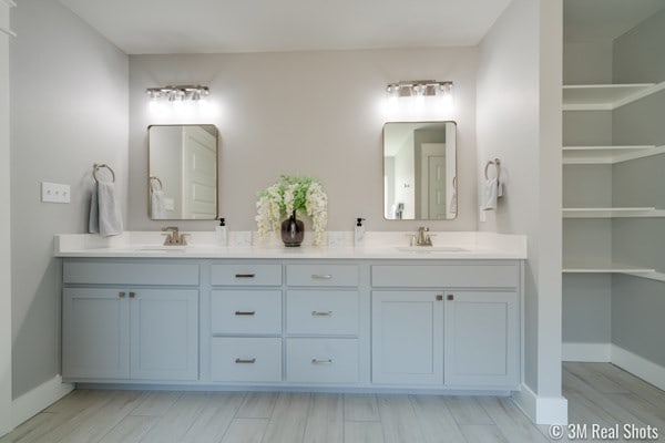 bathroom with vanity