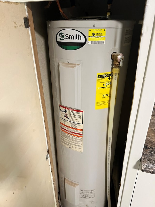 utilities featuring electric water heater