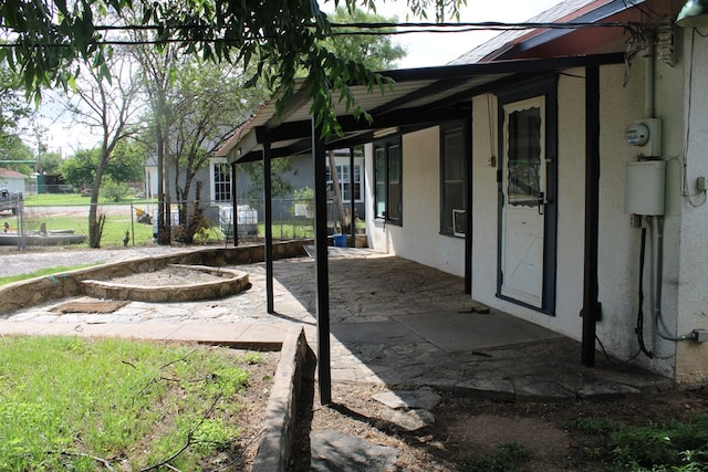 1002 Broadway St, Ballinger, TX 76821 - view of yard with a patio