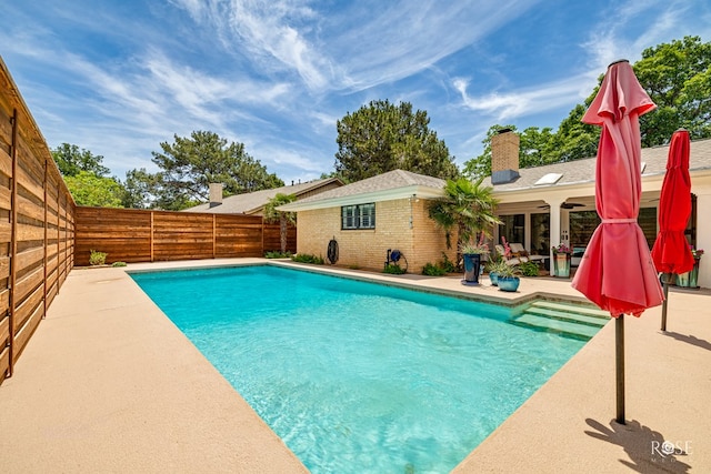 3110 Palo Duro Dr, San Angelo, TX 76904 - view of pool featuring a fenced backyard and a patio area