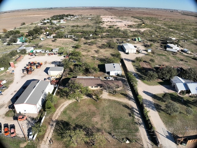 aerial view with a rural view