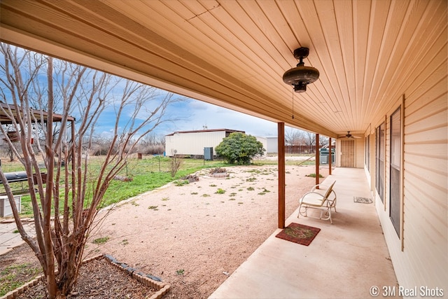 view of patio / terrace featuring cooling unit