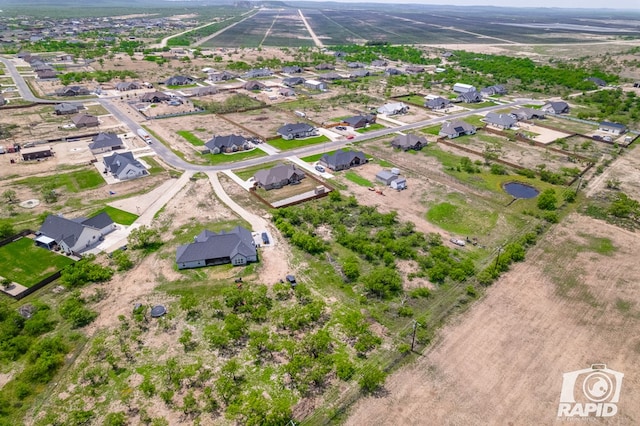 bird's eye view featuring a residential view