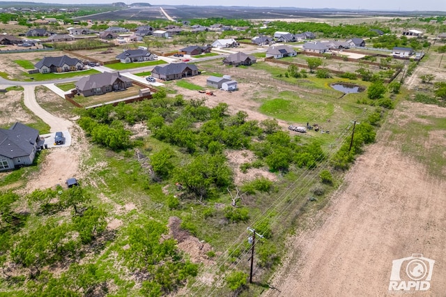 drone / aerial view featuring a residential view