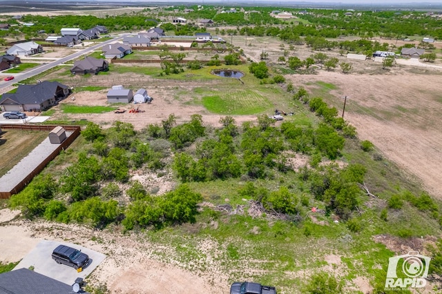 bird's eye view with a residential view