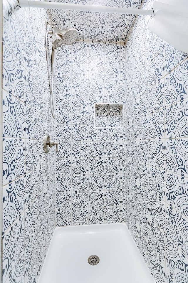 bathroom with walk in shower