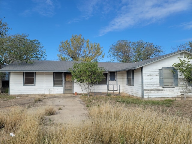 view of ranch-style house