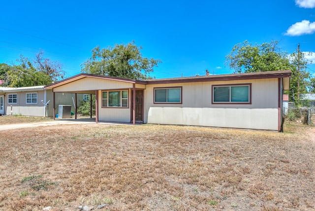 view of ranch-style house