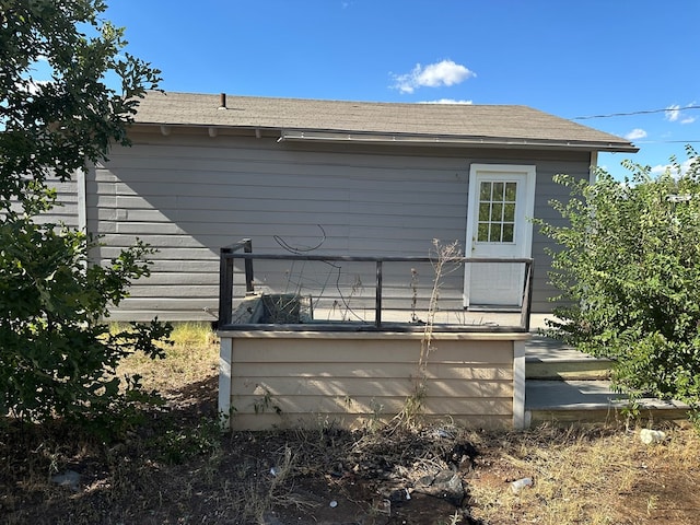 view of rear view of property