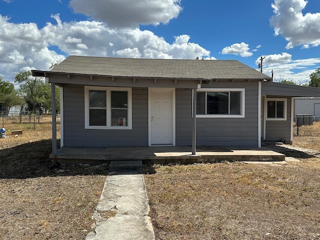 bungalow-style home with covered porch