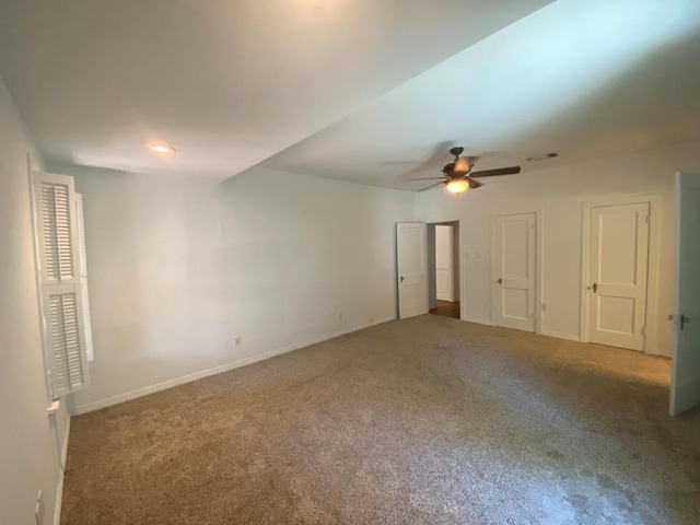 1001 S David St, San Angelo, TX 76903 - carpeted empty room featuring ceiling fan and baseboards
