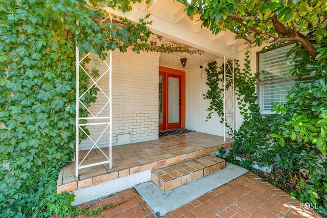1510 Shafter St, San Angelo, TX 76901 - entrance to property featuring covered porch and brick siding