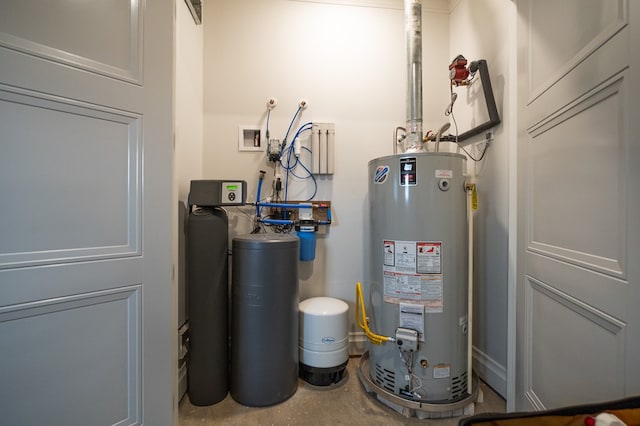 utilities featuring gas water heater