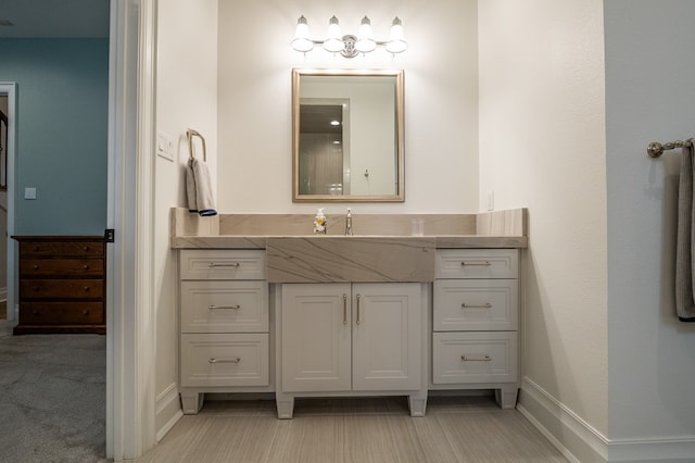 bathroom featuring vanity