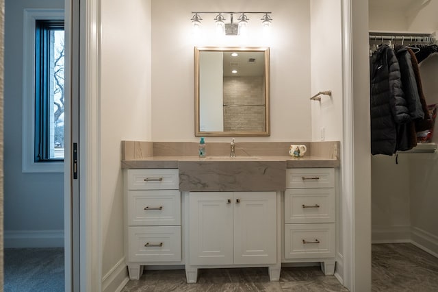 bathroom with vanity