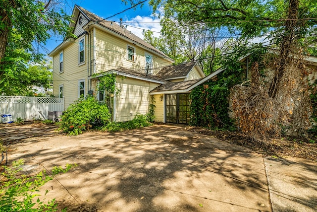 view of back of property