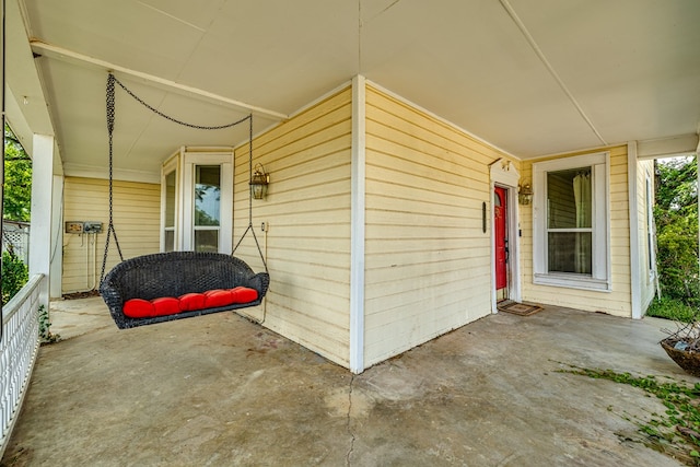 view of patio / terrace featuring covered porch