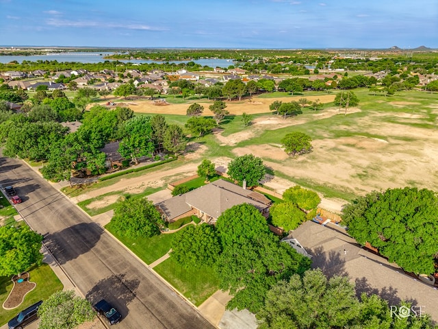 5531 Woodbine Ln, San Angelo, TX 76904 - aerial perspective of suburban area featuring a large body of water