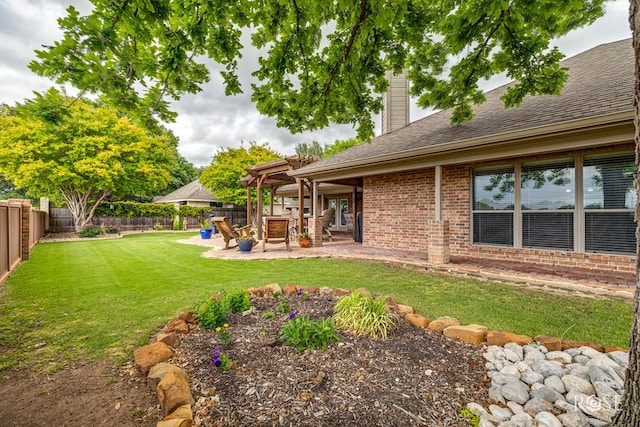 5531 Woodbine Ln, San Angelo, TX 76904 - view of yard with a patio