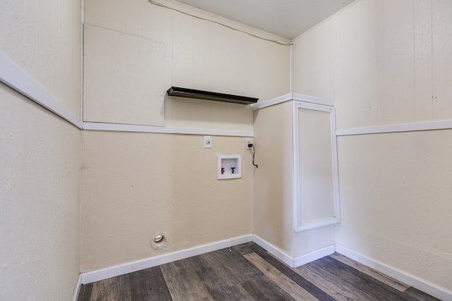 2818 Abilene St, San Angelo, TX 76901 - laundry area featuring hookup for a gas dryer, wood finished floors, and hookup for a washing machine