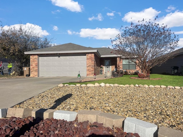 ranch-style home with a garage