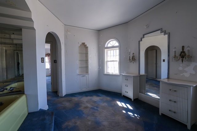 bathroom with a washtub