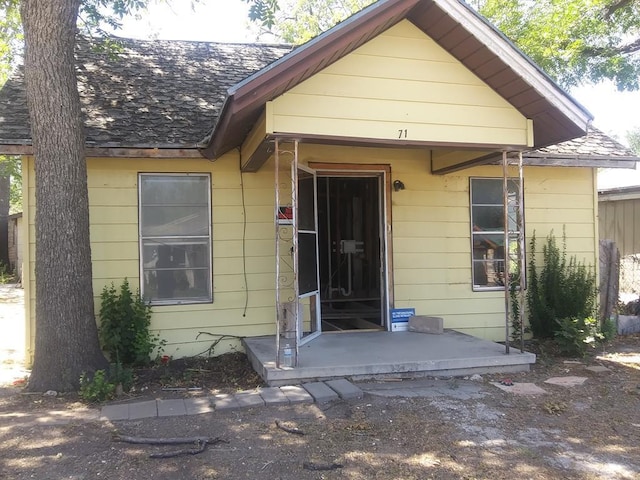 view of front of home