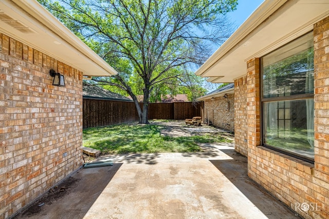 3413 Sequoia Cir, San Angelo, TX 76904 - fenced backyard featuring a patio