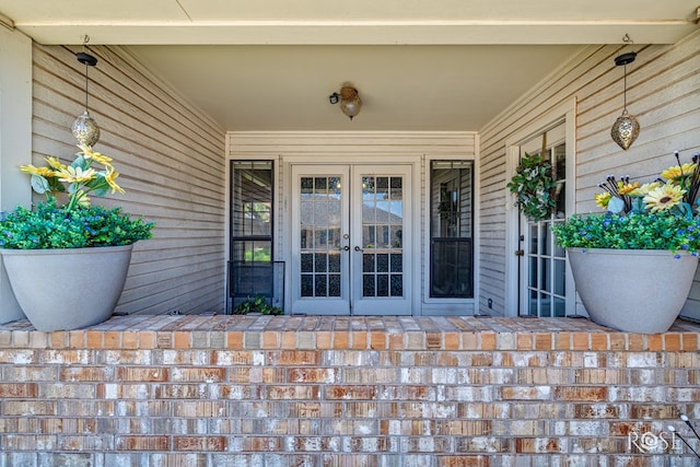3413 Sequoia Cir, San Angelo, TX 76904 - view of exterior entry featuring french doors and a porch