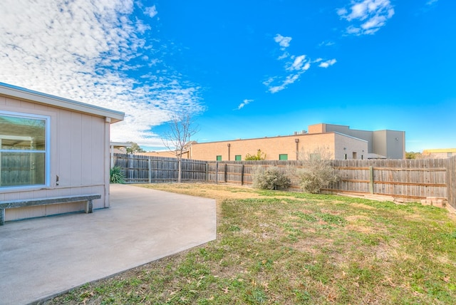 view of yard with a patio