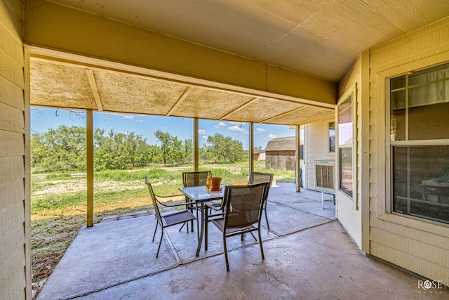 view of sunroom / solarium