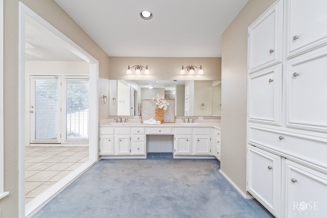 bathroom with vanity