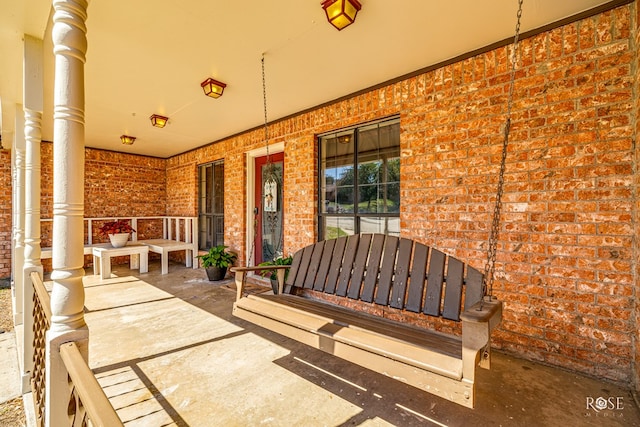 view of patio / terrace with covered porch