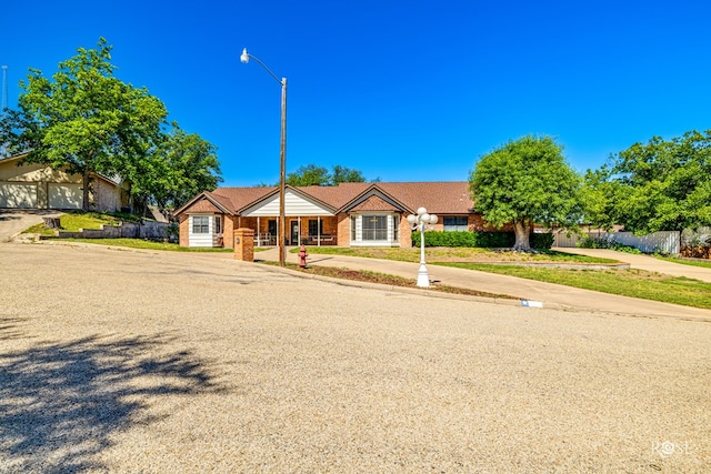 view of ranch-style house