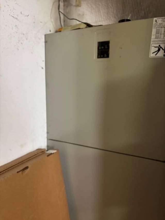 interior details with refrigerator