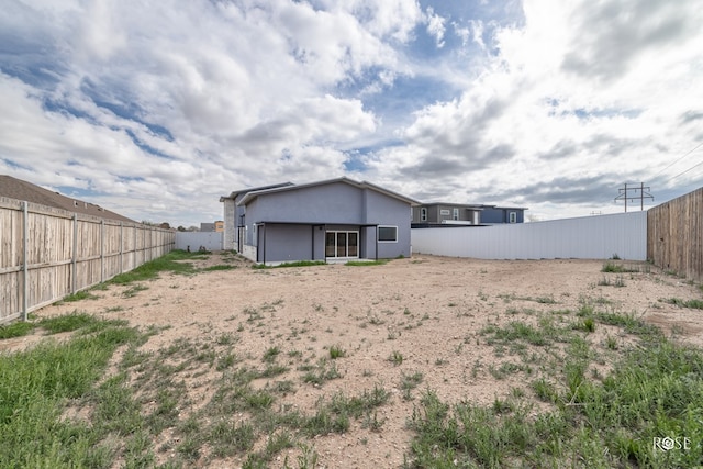 view of rear view of property