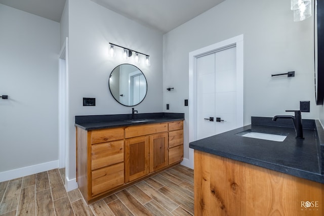 bathroom featuring vanity