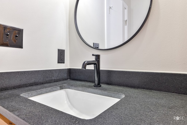 bathroom featuring vanity