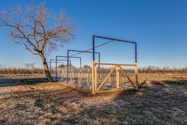 exterior space featuring a rural view