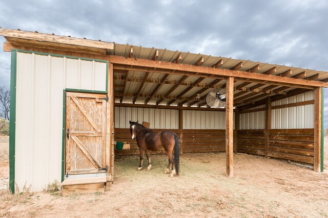 view of horse barn