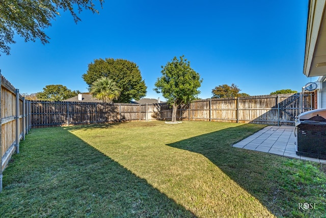 view of yard featuring a patio area