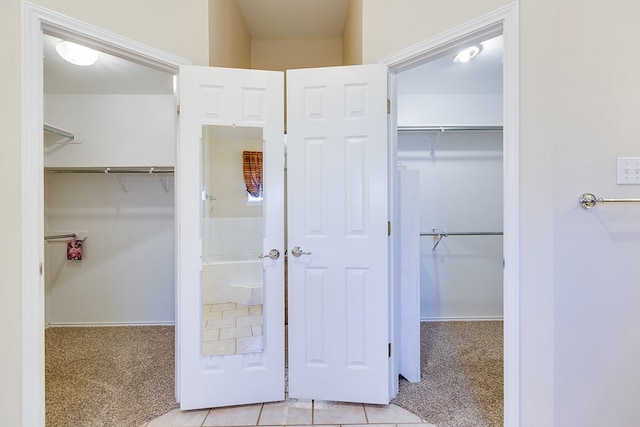 bathroom featuring tile patterned flooring