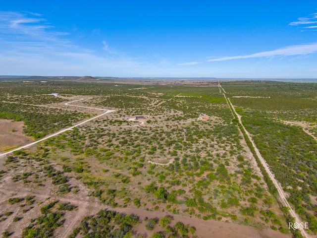 bird's eye view with a rural view