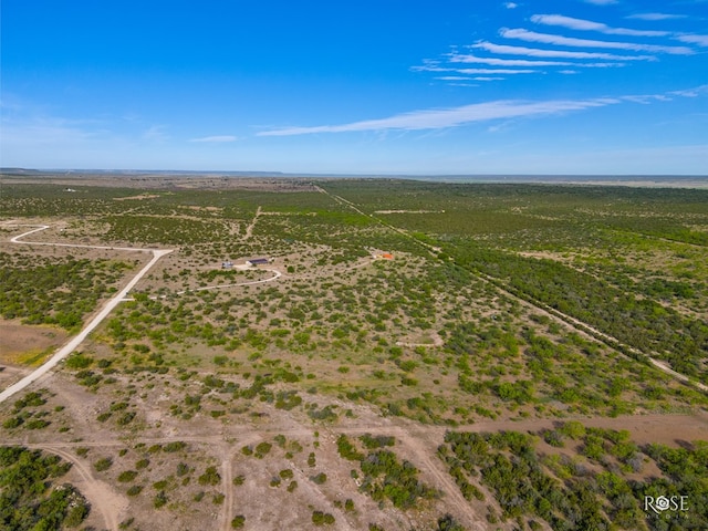 bird's eye view featuring a rural view