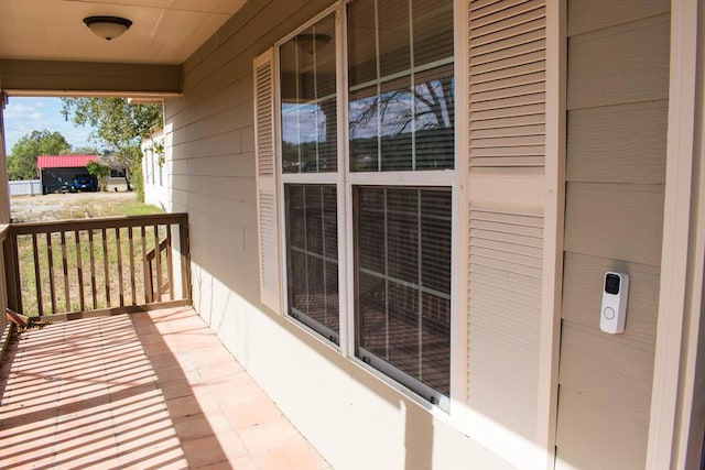 balcony with a porch