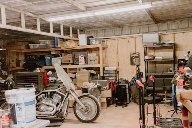 view of storage room